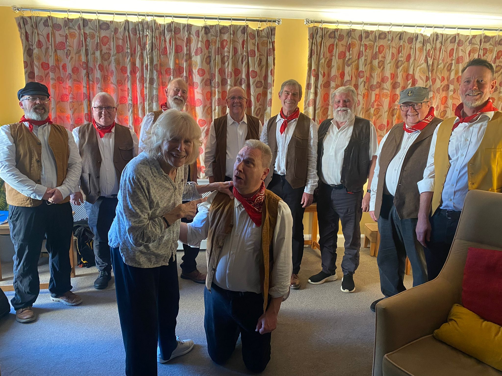 Andy sings to his Mum